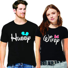 Load image into Gallery viewer, Hubby & Wifey Couple Cotton Tshirt
