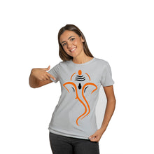 Load image into Gallery viewer, Ganpati Bapa Moorya Printed Dri Fit Tshirt For Women