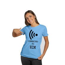 Load image into Gallery viewer, Connected To Him & Her Printed Tshirt for Couple