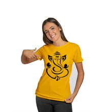 Load image into Gallery viewer, Ganesha Printed Dri Fit Tshirt For Women