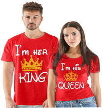 Load image into Gallery viewer, Her King & His Queen Couple Tshirt