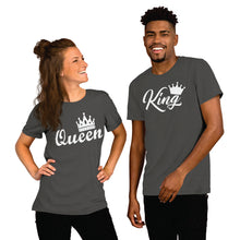 Load image into Gallery viewer, King &amp; Queen Couple Cotton Tshirt
