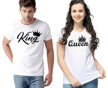Load image into Gallery viewer, King & Queen Couple Cotton Tshirt