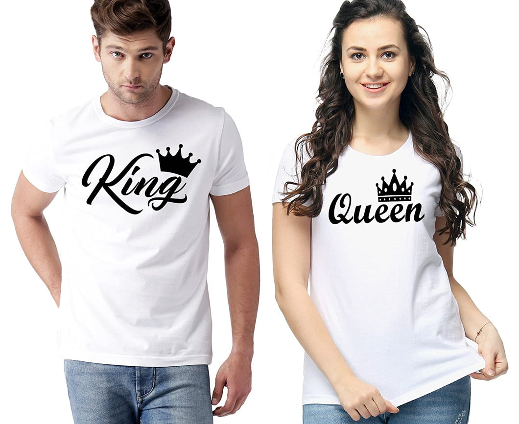 King & Queen Couple Cotton Tshirt