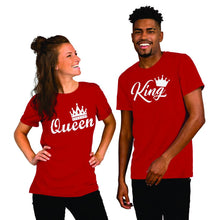 Load image into Gallery viewer, King &amp; Queen Couple Tshirt
