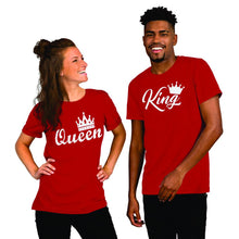 Load image into Gallery viewer, King & Queen Couple Cotton Tshirt