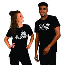 Load image into Gallery viewer, King &amp; Queen Couple Tshirt
