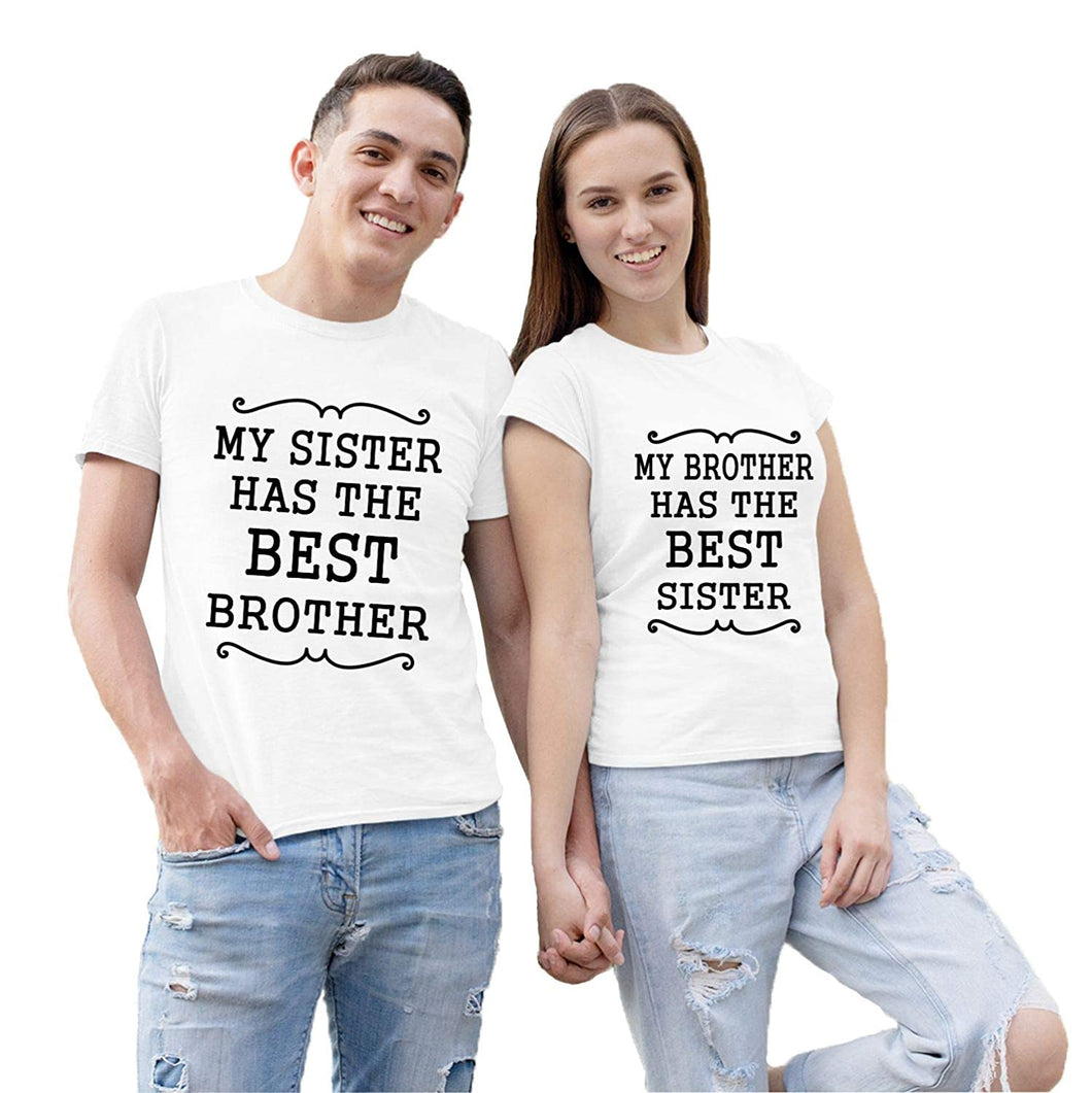 Best Brother & Best Sister Printed Tshirt for Siblings