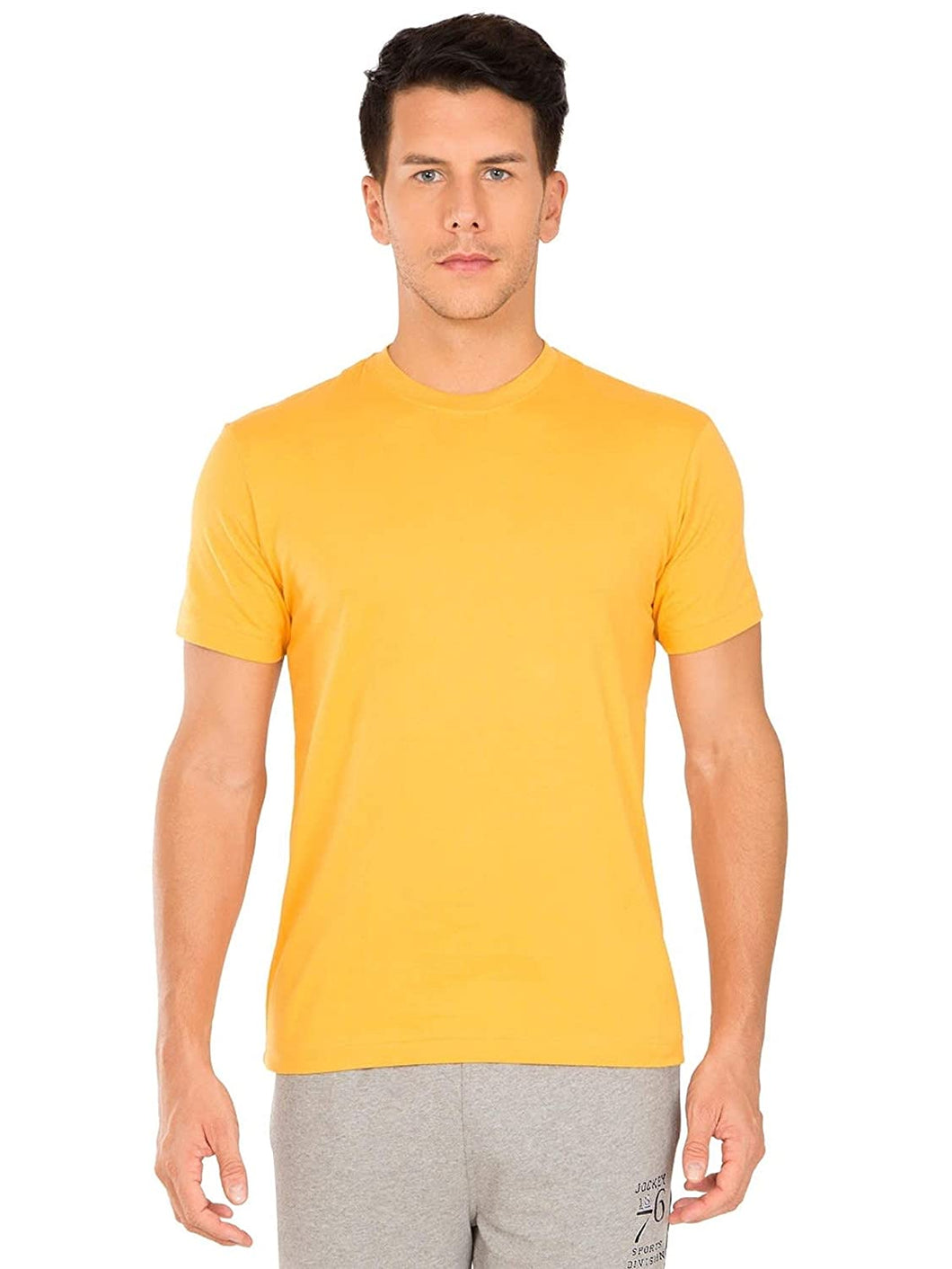 Men's Regular Fit Basic Plain Cotton T-Shirt