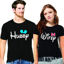 गैलरी व्यूवर में इमेज लोड करें, Hubby &amp; Wifey Couple Tshirt
