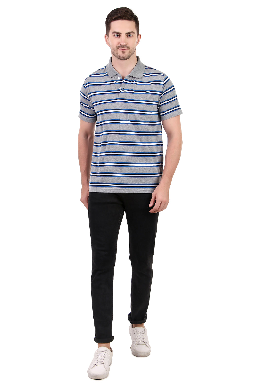 Striper T-shirt with Pocket