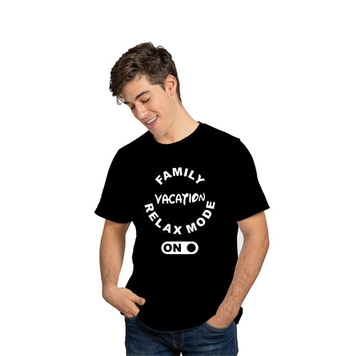 Family Vacation Relax Mode On Cotton T-shirts