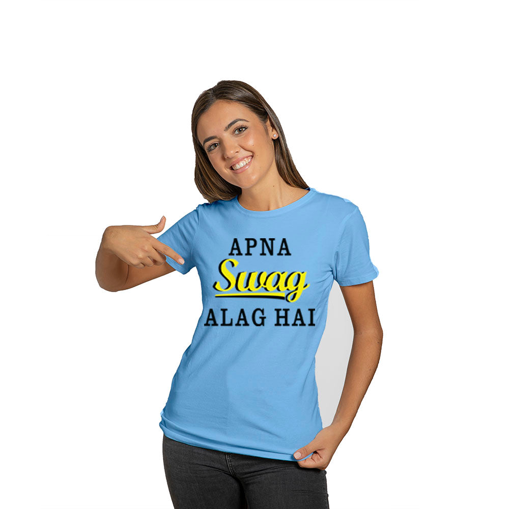 Apna Swag Alag Hain Family Cotton Tshirts