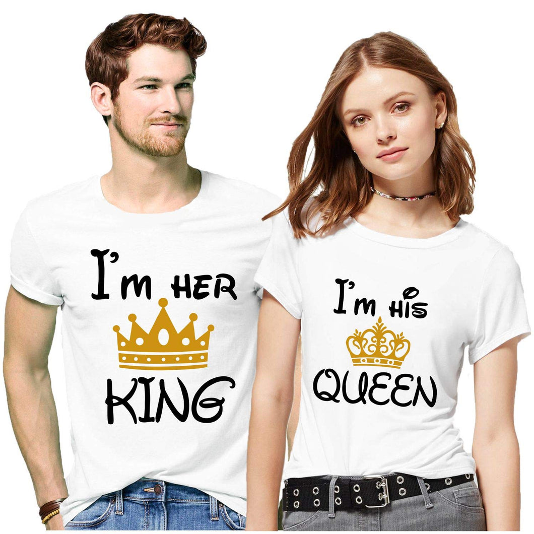 Her King & His Queen Couple Tshirt