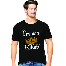 गैलरी व्यूवर में इमेज लोड करें, Her King &amp; His Queen Couple Tshirt
