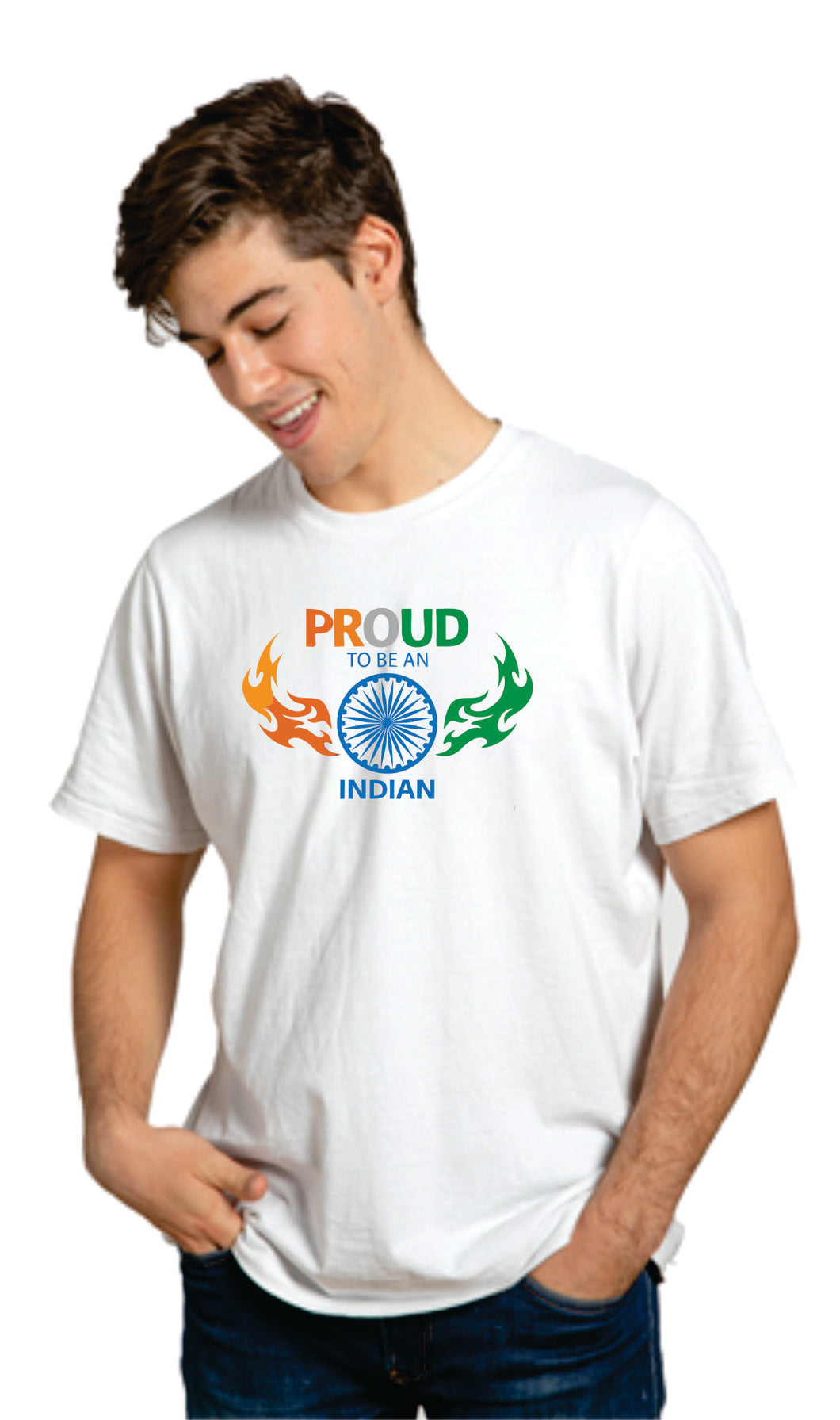 Proud to be Indian Printed Dri Fit Tshirt For Men