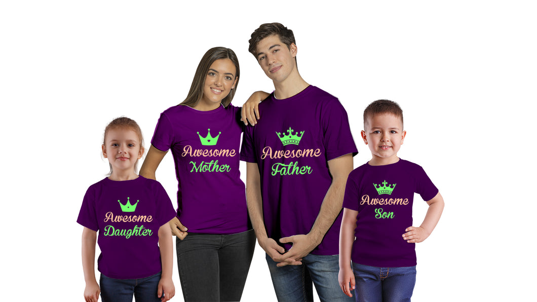 Awesome Family Cotton T-shirts